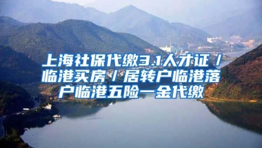 上海社保代缴3.1人才证／临港买房／居转户临港落户临港五险一金代缴