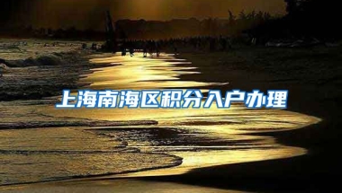 上海南海区积分入户办理