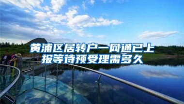 黄浦区居转户一网通已上报等待预受理需多久