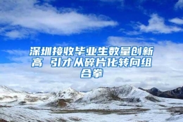 深圳接收毕业生数量创新高 引才从碎片化转向组合拳