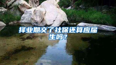 择业期交了社保还算应届生吗？