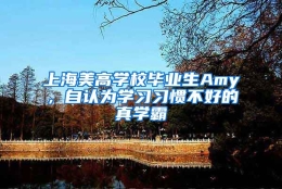 上海美高学校毕业生Amy，自认为学习习惯不好的真学霸