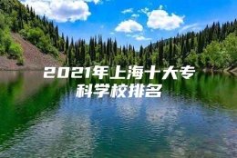 2021年上海十大专科学校排名