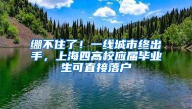 绷不住了！一线城市终出手，上海四高校应届毕业生可直接落户