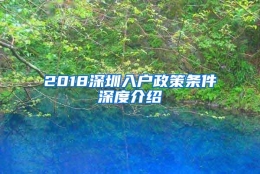 2018深圳入户政策条件深度介绍