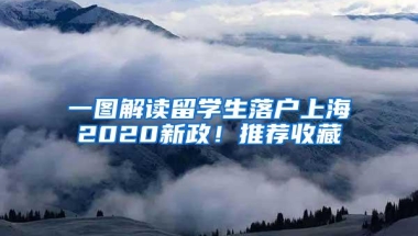 一图解读留学生落户上海2020新政！推荐收藏