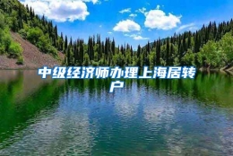 中级经济师办理上海居转户