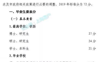 应届毕业生进沪就业，满72分可落户上海！申请攻略详见→