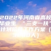 2022年河南省高校毕业生 “三支一扶”计划招募工作方案（3200人）