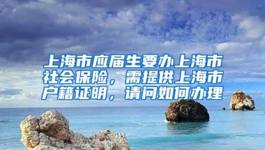 上海市应届生要办上海市社会保险，需提供上海市户籍证明，请问如何办理