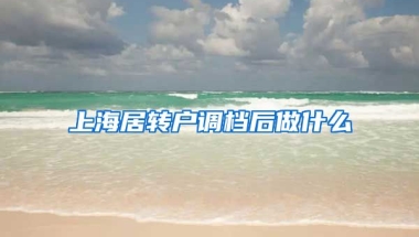 上海居转户调档后做什么