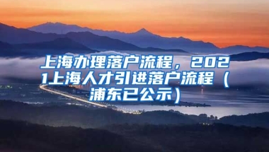 上海办理落户流程，2021上海人才引进落户流程（浦东已公示）