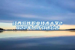 江西软件职业技术大学2022年人才引进公告